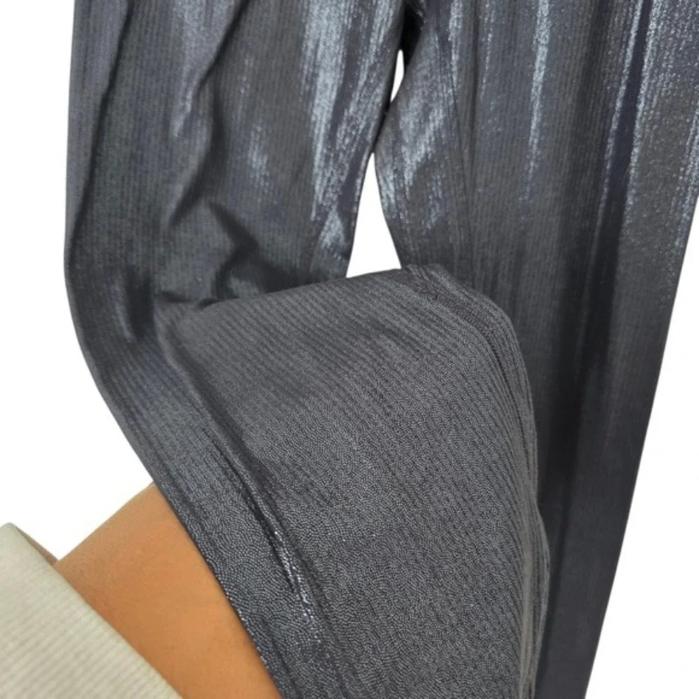Lululemon High-Rise Shine Leggings Foil Black Night Metallic Leggings Size‎ 4